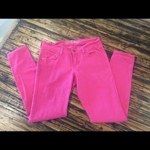 Pink Old Navy Rockstar jeans